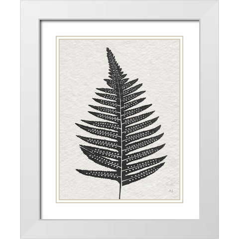 Forest Fern IV White Modern Wood Framed Art Print with Double Matting by Jill, Susan