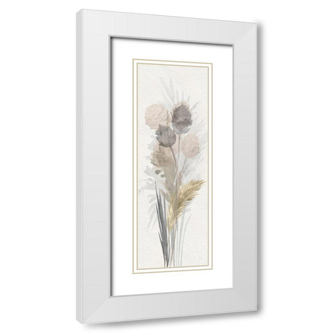 Cattail Road II White Modern Wood Framed Art Print with Double Matting by Jill, Susan