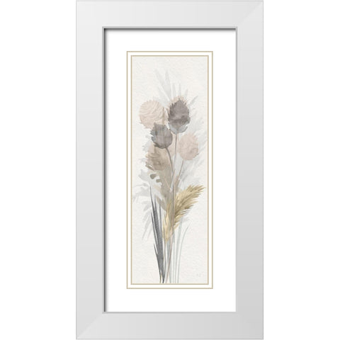 Cattail Road II White Modern Wood Framed Art Print with Double Matting by Jill, Susan
