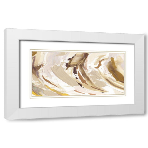Desert Path White Modern Wood Framed Art Print with Double Matting by Jill, Susan
