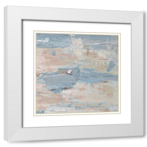 Pastel Water Garden White Modern Wood Framed Art Print with Double Matting by Swatland, Sally