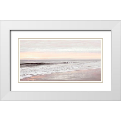 Dawn on the Horizon I White Modern Wood Framed Art Print with Double Matting by Carpentieri, Natalie