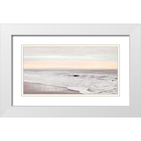 Dawn on the Horizon II White Modern Wood Framed Art Print with Double Matting by Carpentieri, Natalie