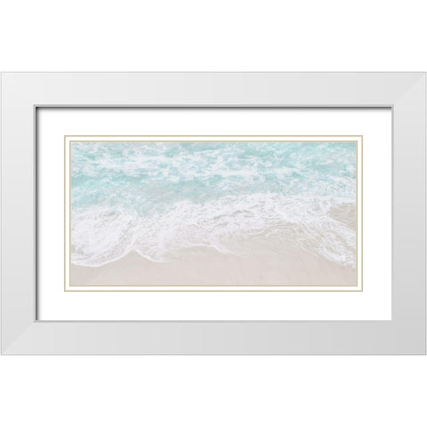 Coastline Tide White Modern Wood Framed Art Print with Double Matting by Carpentieri, Natalie