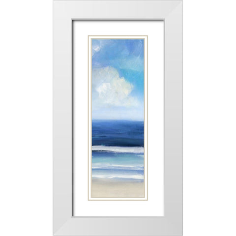 Breaking Waves III White Modern Wood Framed Art Print with Double Matting by Swatland, Sally