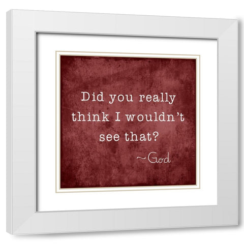 See That White Modern Wood Framed Art Print with Double Matting by Designs, CAD