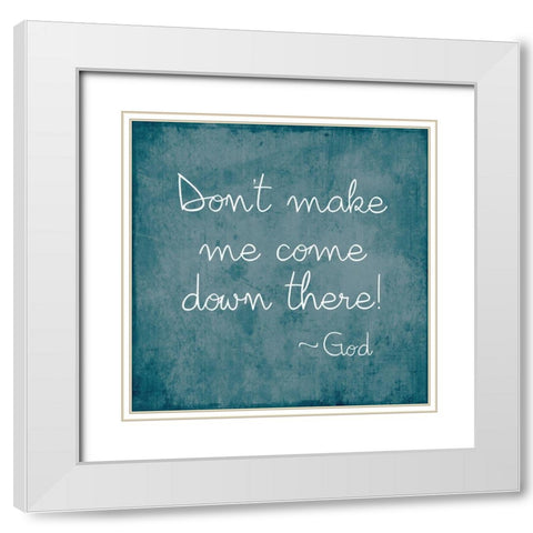 Come Down There White Modern Wood Framed Art Print with Double Matting by Designs, CAD