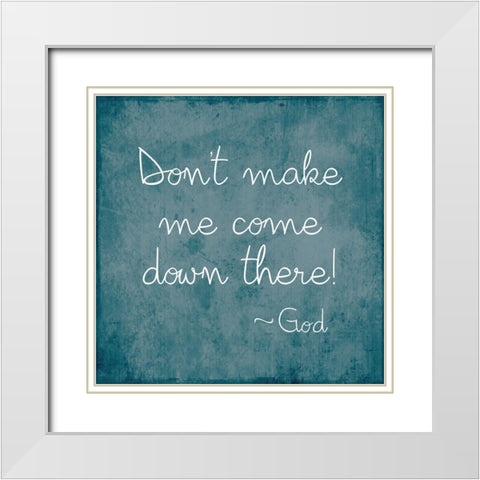 Come Down There White Modern Wood Framed Art Print with Double Matting by Designs, CAD