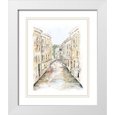 Venice Memories I White Modern Wood Framed Art Print with Double Matting by Swatland, Sally