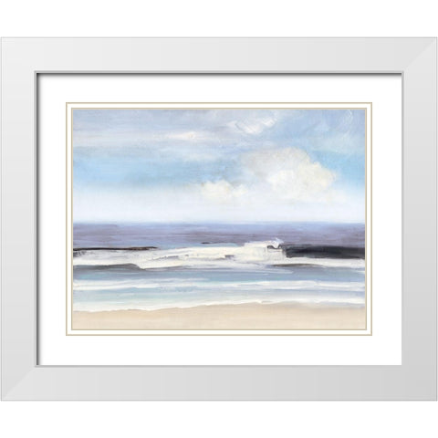 Soft Breaking White Modern Wood Framed Art Print with Double Matting by Swatland, Sally