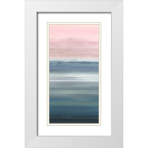 Shore Expanse II White Modern Wood Framed Art Print with Double Matting by Jill, Susan