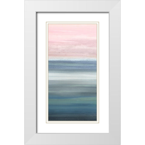 Shore Expanse III White Modern Wood Framed Art Print with Double Matting by Jill, Susan