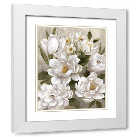 Sweet Spring Day White Modern Wood Framed Art Print with Double Matting by Nan