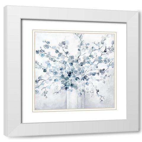 Sky Blossoms White Modern Wood Framed Art Print with Double Matting by Brockmon, Kristen