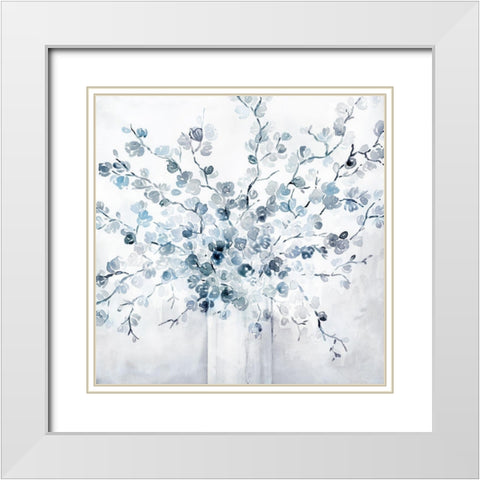 Sky Blossoms White Modern Wood Framed Art Print with Double Matting by Brockmon, Kristen