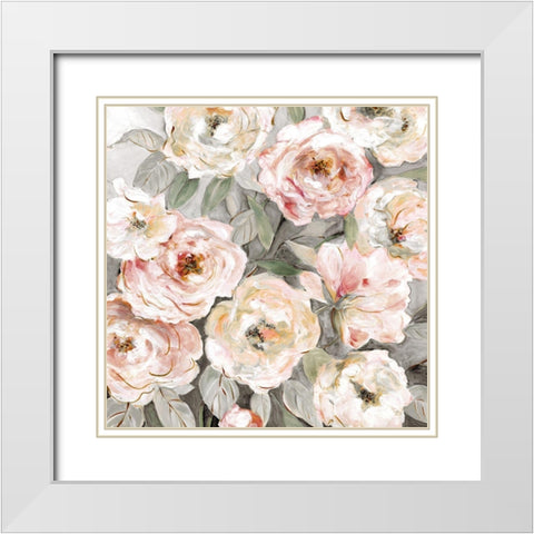 Bold Garden White Modern Wood Framed Art Print with Double Matting by Robinson, Carol