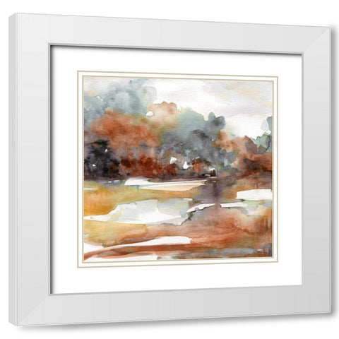 Sandstone and Sediment I White Modern Wood Framed Art Print with Double Matting by Robinson, Carol