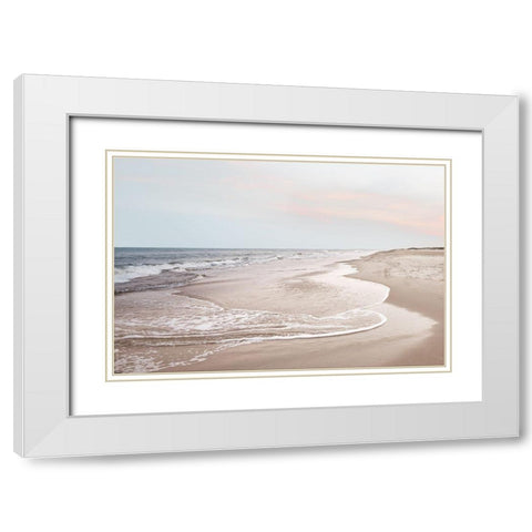 Corolla Soft White Modern Wood Framed Art Print with Double Matting by Carpentieri, Natalie