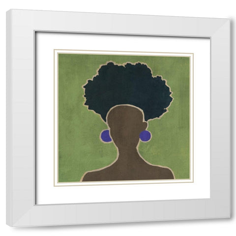 Unity II White Modern Wood Framed Art Print with Double Matting by Robinson, Carol