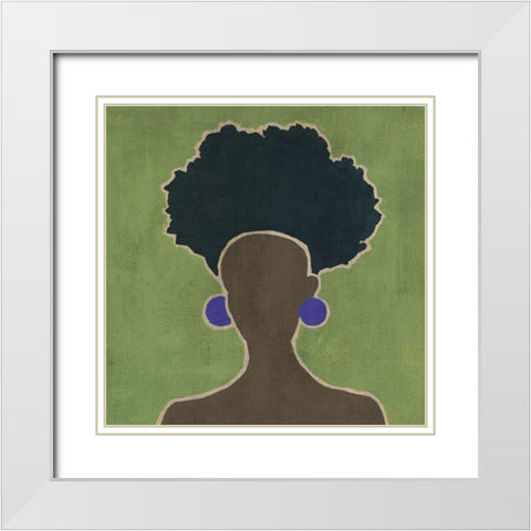 Unity II White Modern Wood Framed Art Print with Double Matting by Robinson, Carol