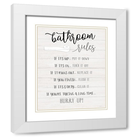 Hurry Up White Modern Wood Framed Art Print with Double Matting by Carpentieri, Natalie