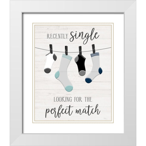 Perfect Match White Modern Wood Framed Art Print with Double Matting by Carpentieri, Natalie