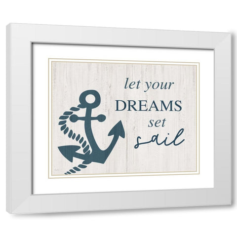Dreams Set White Modern Wood Framed Art Print with Double Matting by Carpentieri, Natalie