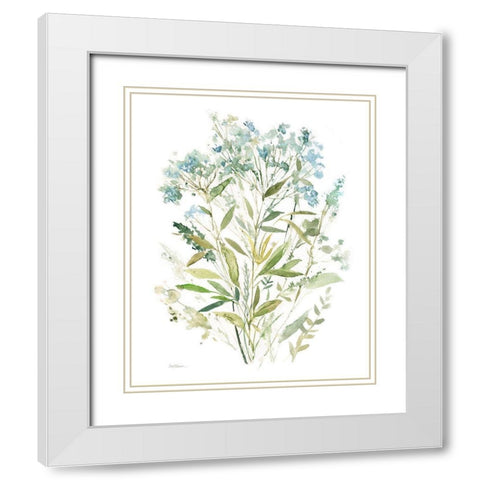 Garden Lace I White Modern Wood Framed Art Print with Double Matting by Robinson, Carol