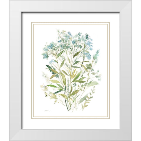 Garden Lace I White Modern Wood Framed Art Print with Double Matting by Robinson, Carol
