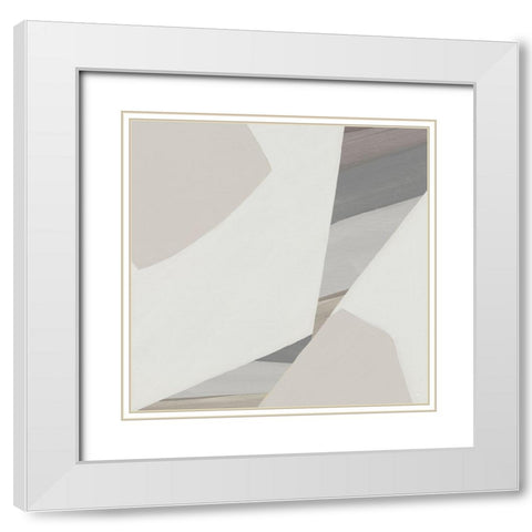 Soft Desert Shadows I White Modern Wood Framed Art Print with Double Matting by Jill, Susan