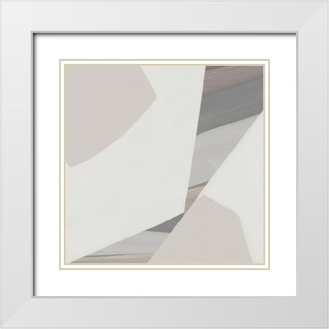 Soft Desert Shadows I White Modern Wood Framed Art Print with Double Matting by Jill, Susan