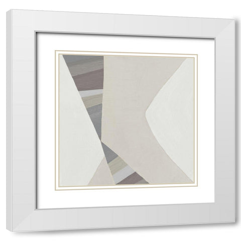 Soft Desert Shadows II White Modern Wood Framed Art Print with Double Matting by Jill, Susan