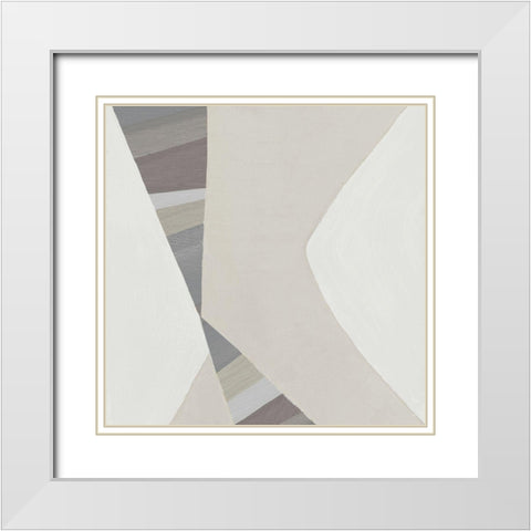 Soft Desert Shadows II White Modern Wood Framed Art Print with Double Matting by Jill, Susan