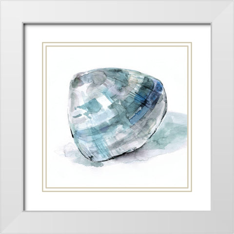 Le Coquillage II White Modern Wood Framed Art Print with Double Matting by Robinson, Carol