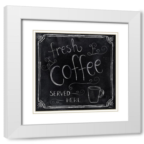 Fresh Coffee White Modern Wood Framed Art Print with Double Matting by Carpentieri, Natalie