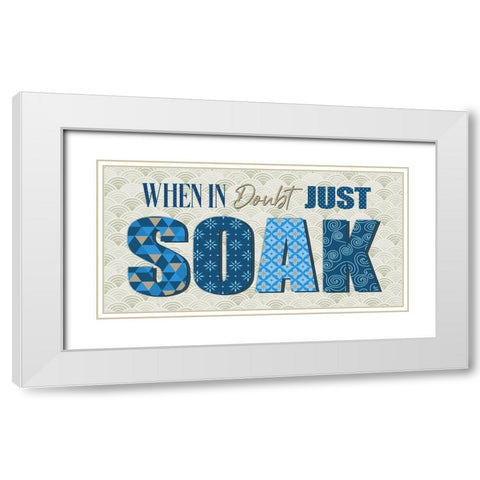 When in Doubt White Modern Wood Framed Art Print with Double Matting by Knutsen, Conrad