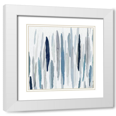 Rhythm and Blues I White Modern Wood Framed Art Print with Double Matting by Jill, Susan