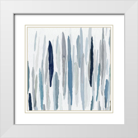 Rhythm and Blues I White Modern Wood Framed Art Print with Double Matting by Jill, Susan
