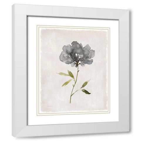 Botanical Beauty I White Modern Wood Framed Art Print with Double Matting by Robinson, Carol