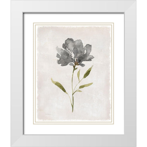 Botanical Beauty II White Modern Wood Framed Art Print with Double Matting by Robinson, Carol