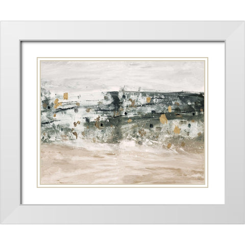 Villa Comunale White Modern Wood Framed Art Print with Double Matting by Jill, Susan