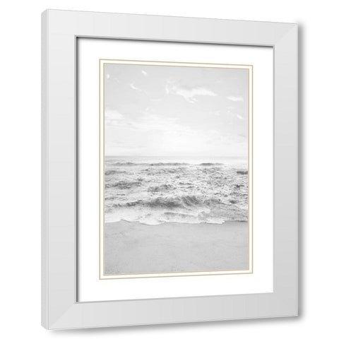 Gentle Tides I White Modern Wood Framed Art Print with Double Matting by Carpentieri, Natalie