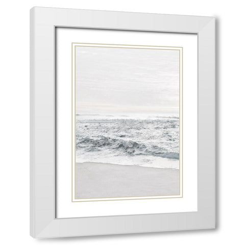 Gentle Tides II White Modern Wood Framed Art Print with Double Matting by Carpentieri, Natalie