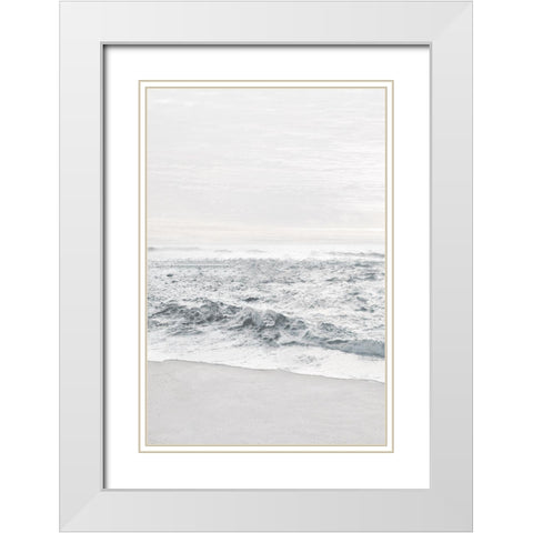 Gentle Tides II White Modern Wood Framed Art Print with Double Matting by Carpentieri, Natalie