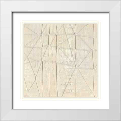 Cats Cradle I White Modern Wood Framed Art Print with Double Matting by Jill, Susan