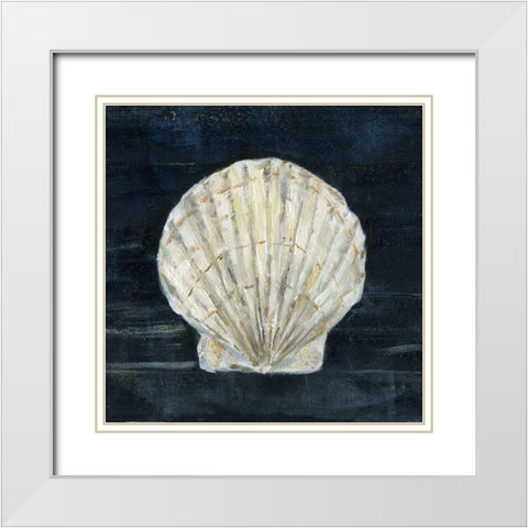 Night Shell I White Modern Wood Framed Art Print with Double Matting by Swatland, Sally