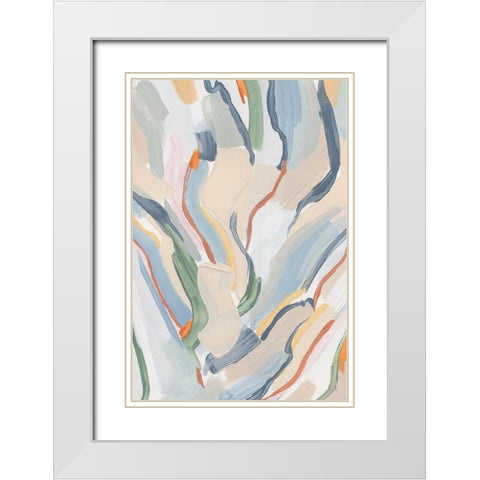 Pour Monsieur White Modern Wood Framed Art Print with Double Matting by Jill, Susan