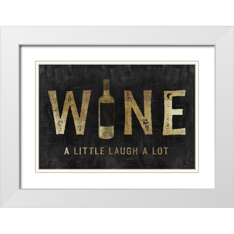 Golden Wine White Modern Wood Framed Art Print with Double Matting by Carpentieri, Natalie