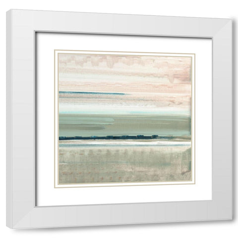 Morning Tuscany I White Modern Wood Framed Art Print with Double Matting by Jill, Susan