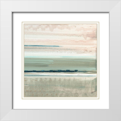 Morning Tuscany I White Modern Wood Framed Art Print with Double Matting by Jill, Susan